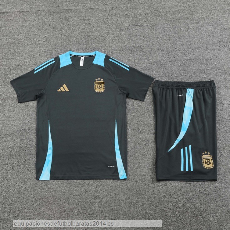 Nuevo Entrenamiento Conjunto Completo Argentina 2024 Gris Azul Baratas